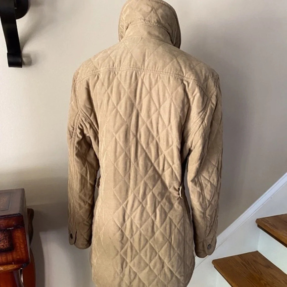 Tan Quilted Lightweight Coat - Picture 4 of 4